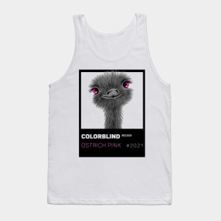 OSTRICH PINK - black card  by COLORBLIND WorldView Tank Top